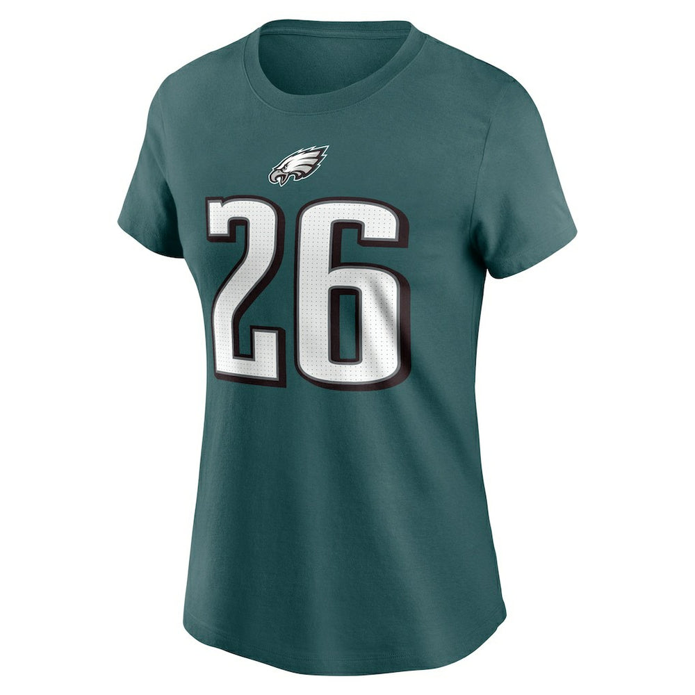 Philadelphia Eagles Nike Saquon Barkley  Women's Player Name & Number T-Shirt