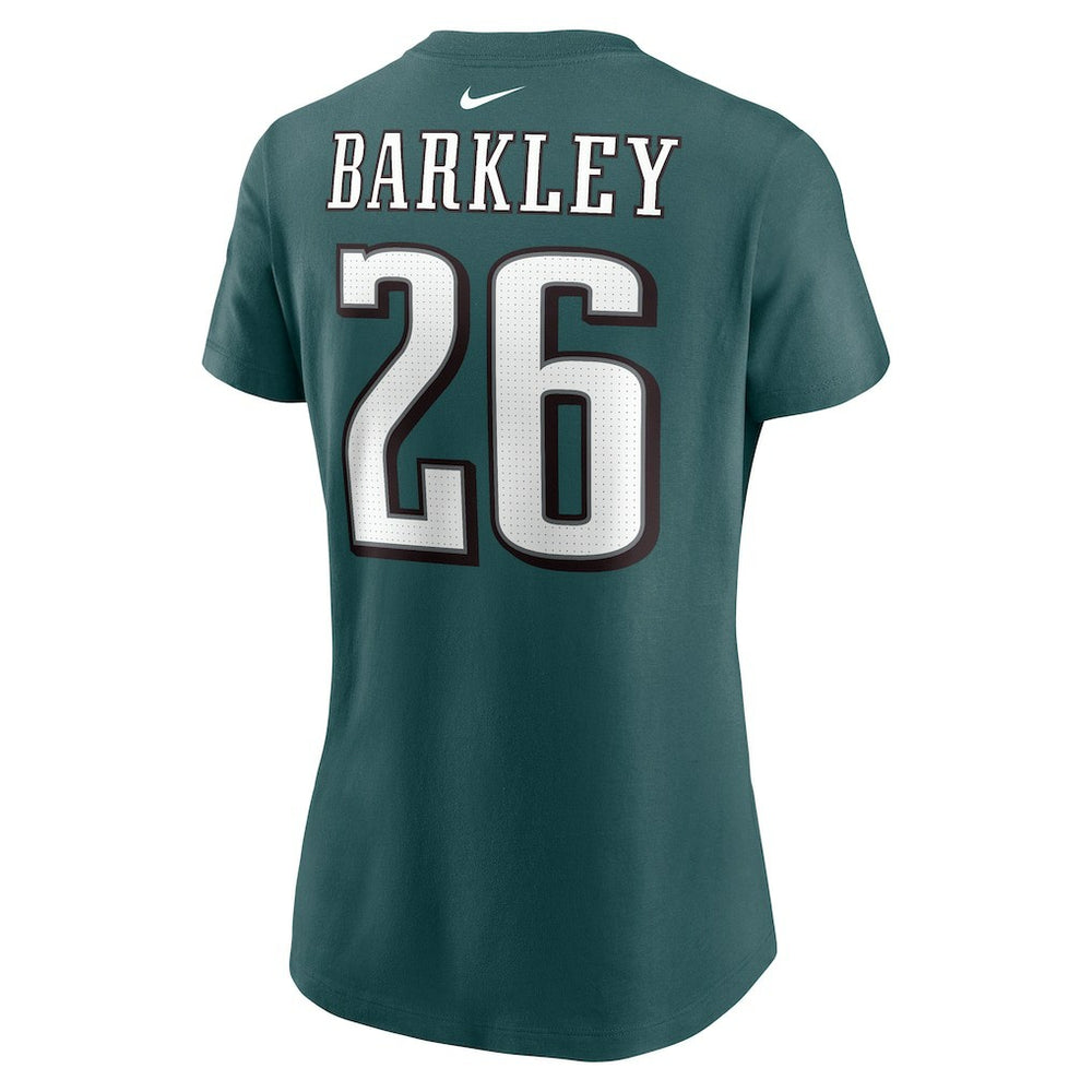 Philadelphia Eagles Nike Saquon Barkley  Women's Player Name & Number T-Shirt