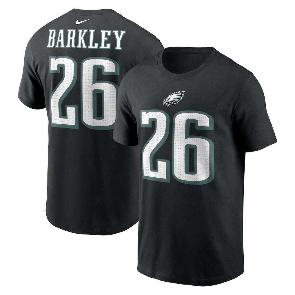 Philadelphia Eagles Nike Saquon Barkley  Player Name & Number T-Shirt