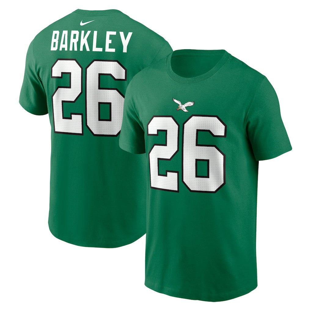 Philadelphia Eagles Nike Saquon Barkley  Player Name & Number T-Shirt