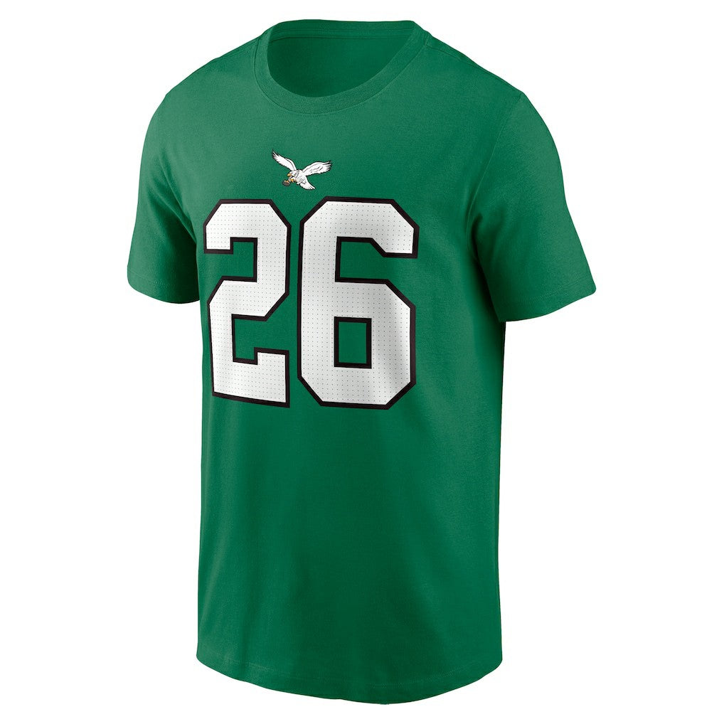 Philadelphia Eagles Nike Saquon Barkley  Player Name & Number T-Shirt