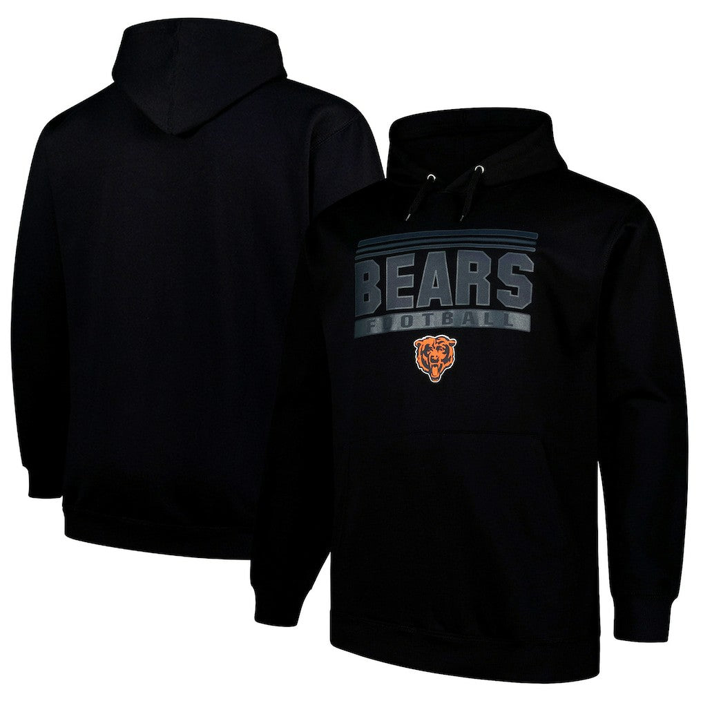 Chicago Bears Fanatics Big & Tall Pop Pullover Hoodie
