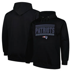 New England Patriots Fanatics Big & Tall Pop Pullover Hoodie
