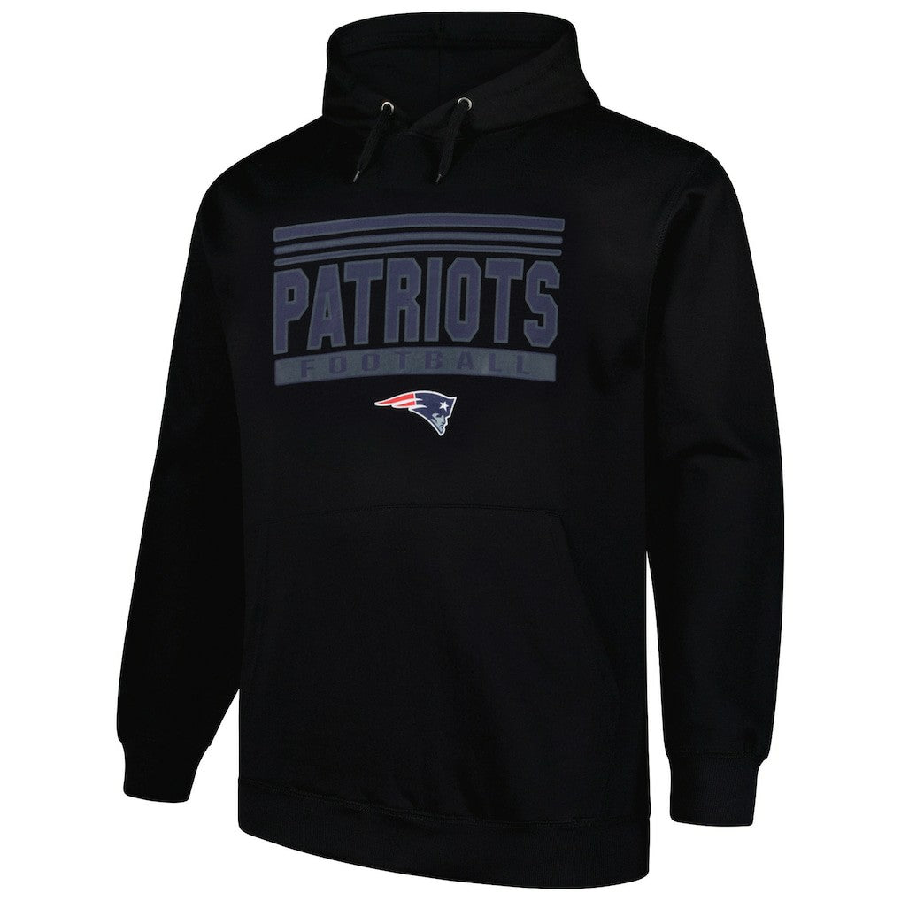 New England Patriots Fanatics Big & Tall Pop Pullover Hoodie
