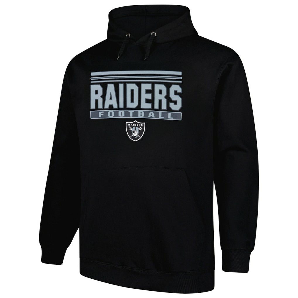 Las Vegas Raiders Fanatics Big & Tall Pop Pullover Hoodie