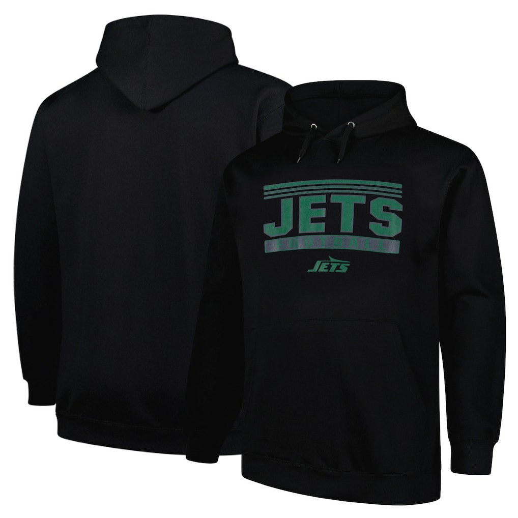New York Jets Fanatics Big & Tall Pop Pullover Hoodie