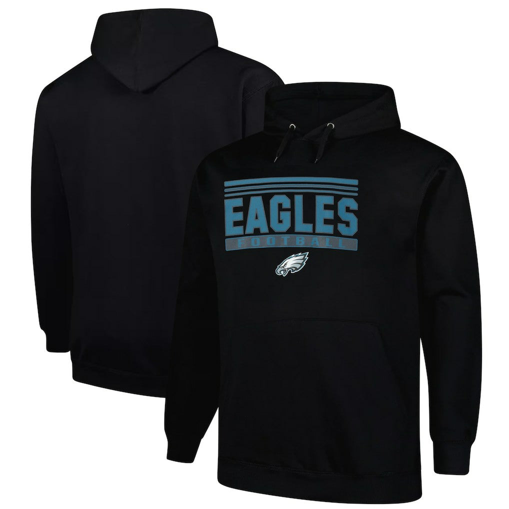 Philadelphia Eagles Fanatics Big & Tall Pop Pullover Hoodie
