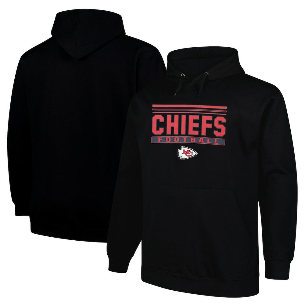 Kansas City Chiefs Fanatics Big & Tall Pop Pullover Hoodie
