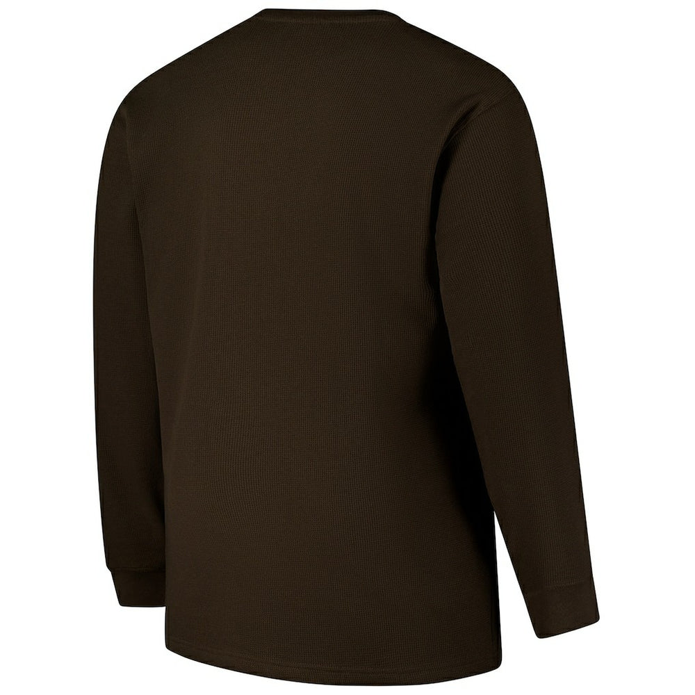 Cleveland Browns Fanatics Big & Tall Throwback Thermal Long Sleeve T-Shirt