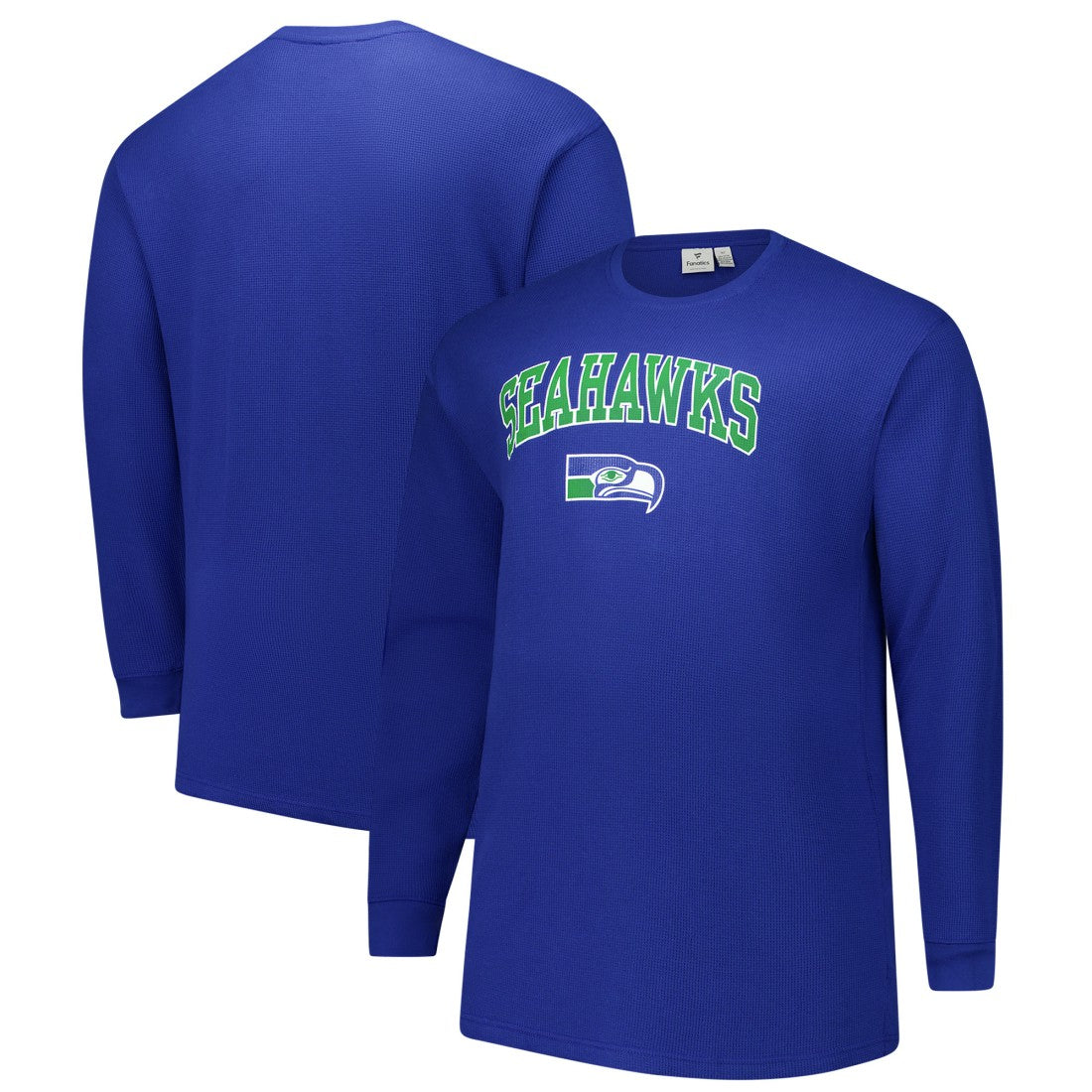 Seattle Seahawks Fanatics Big & Tall Throwback Thermal Long Sleeve T-Shirt