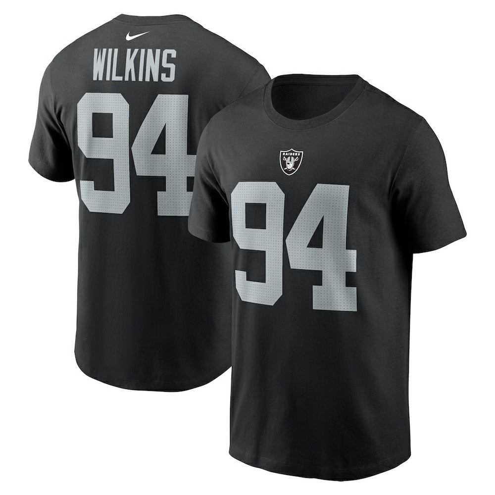 Las Vegas Raiders Nike Christian Wilkins  Player Name & Number T-Shirt