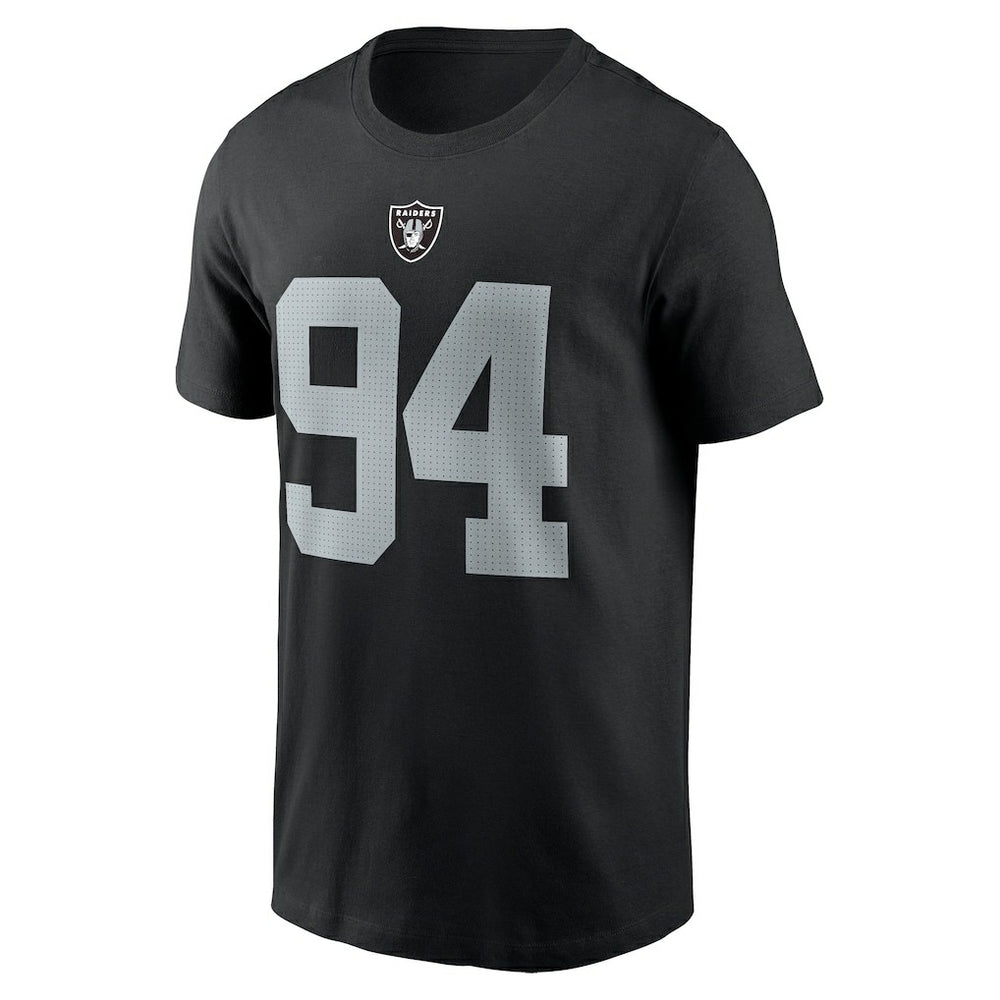 Las Vegas Raiders Nike Christian Wilkins  Player Name & Number T-Shirt