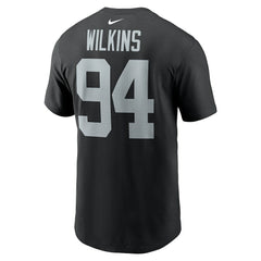 Las Vegas Raiders Nike Christian Wilkins  Player Name & Number T-Shirt