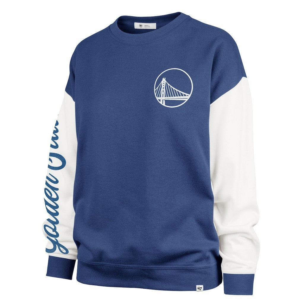 Golden State Warriors '47 Women's Plus Size Oversized Rise Andie Pullover Sweatshirt sale For Sale