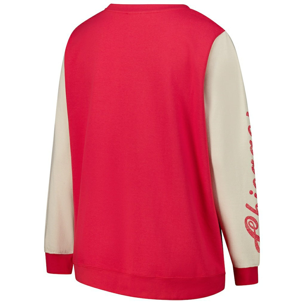 Chicago Bulls '47 Women's Plus Size Oversized Rise Andie Pullover Sweatshirt Discount