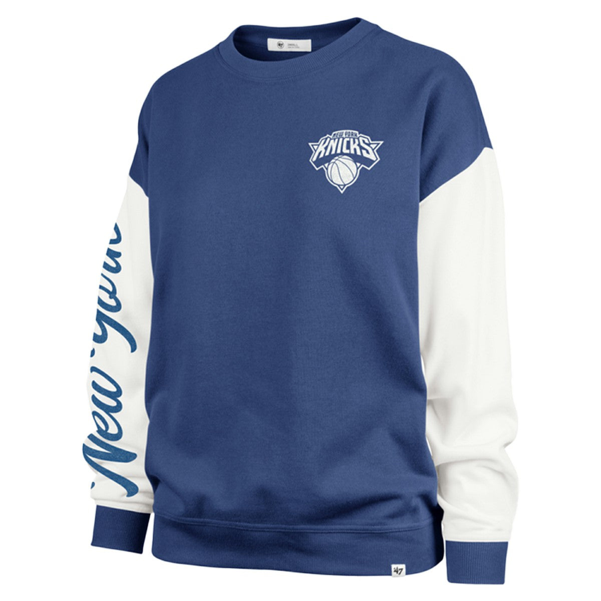 New York Knicks '47 Women's Plus Size Oversized Rise Andie Pullover Sweatshirt On Sale
