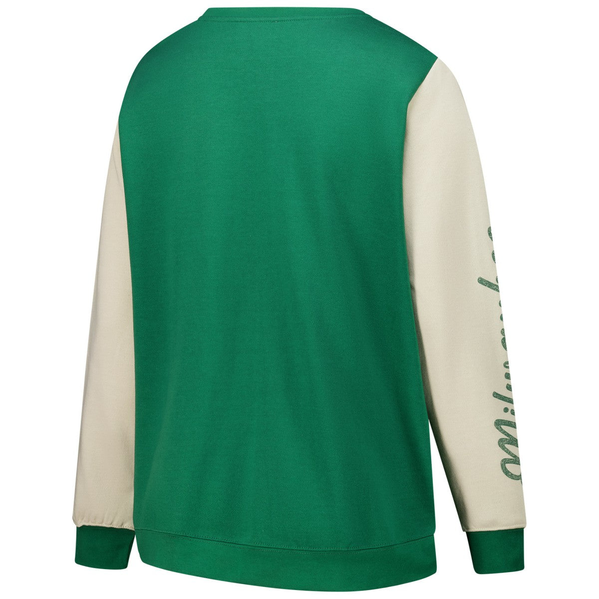 Milwaukee Bucks '47 Women's Plus Size Oversized Rise Andie Pullover Sweatshirt New