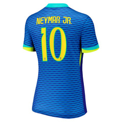 Neymar Jr. Brazil National Team Women's 2024 Away Stadium Replica Player Jersey – Blue - Nike
