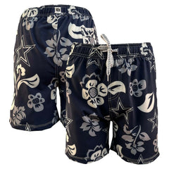Dallas Cowboys  Wes & Willy Youth Floral Volley Swim Trunks