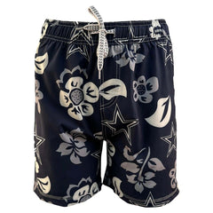 Dallas Cowboys  Wes & Willy Youth Floral Volley Swim Trunks