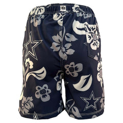 Dallas Cowboys  Wes & Willy Youth Floral Volley Swim Trunks