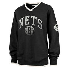 Brooklyn Nets '47 Women's Rise Wax Pack Daze '80s Oversize Pullover Sweatshirt Discount