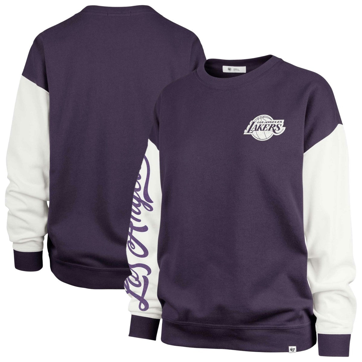 Los Angeles Lakers '47 Women's Rise Andie Pullover Sweatshirt Outlet