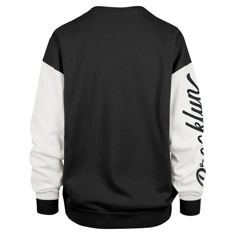 Brooklyn Nets '47 Women's Rise Andie Oversized Pullover Sweatshirt Discount