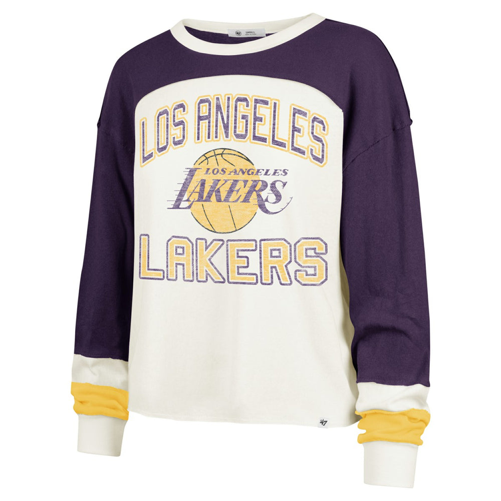 Los Angeles Lakers '47 Women's Curve Raglan Long Sleeve T-Shirt Discount