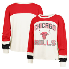Chicago Bulls '47 Women's Curve Raglan Long Sleeve T-Shirt sale Discount