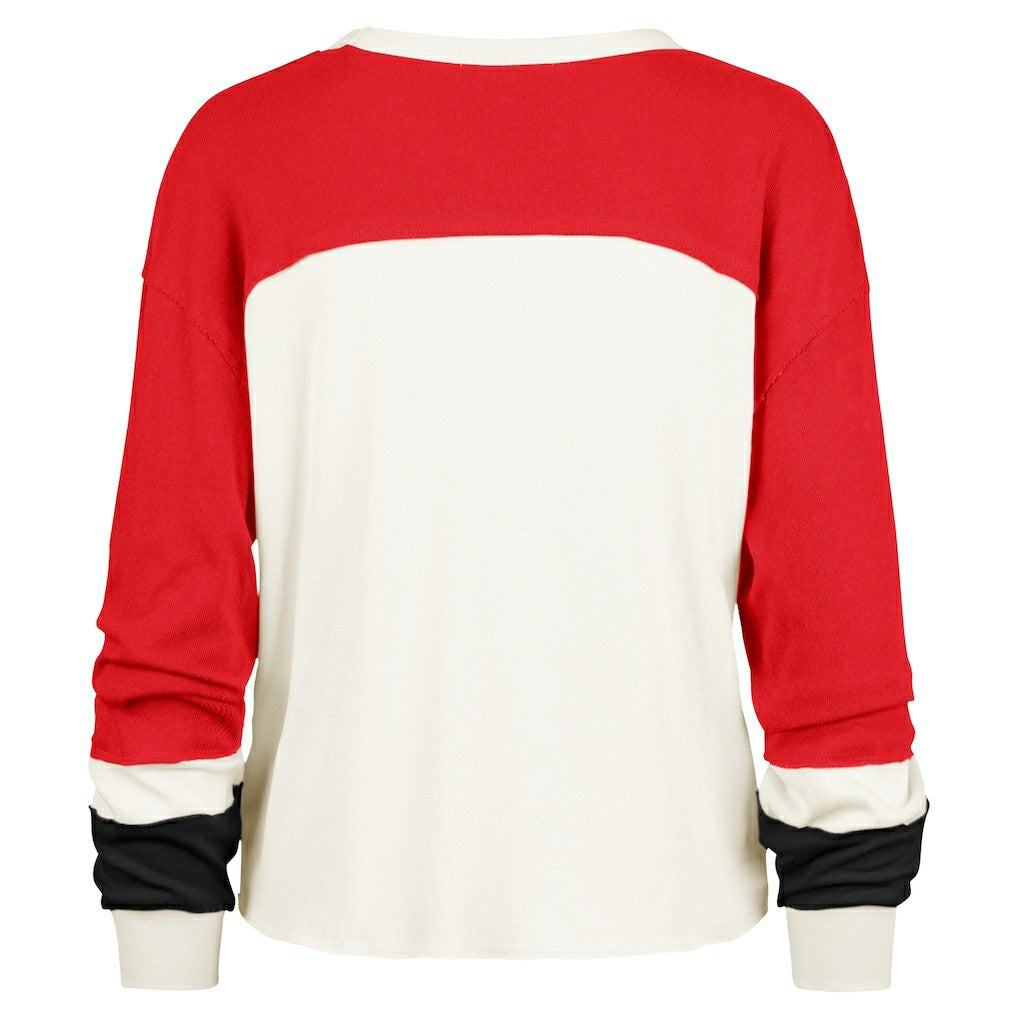 Chicago Bulls '47 Women's Curve Raglan Long Sleeve T-Shirt sale Discount
