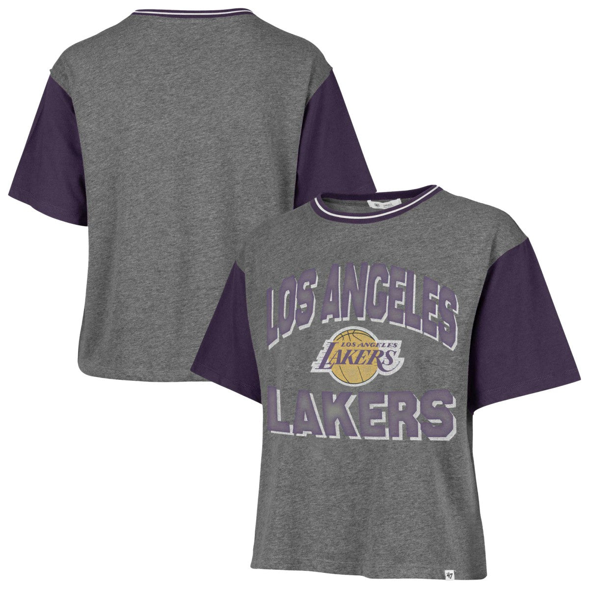 Los Angeles Lakers '47 Women's Rise Clubhouse Ziggy Color Block T-Shirt Online