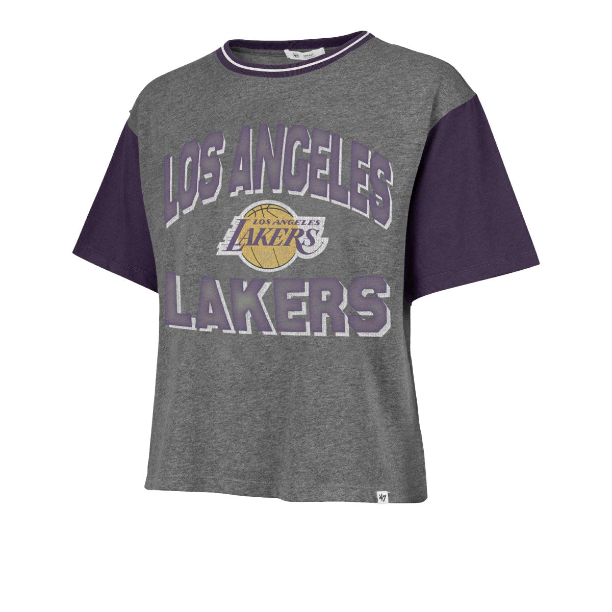 Los Angeles Lakers '47 Women's Rise Clubhouse Ziggy Color Block T-Shirt Online