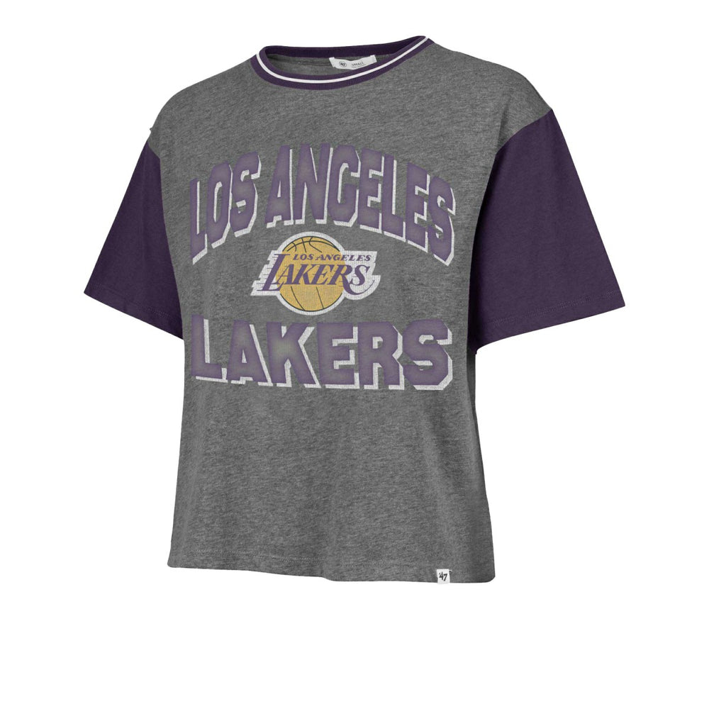 Los Angeles Lakers '47 Women's Rise Clubhouse Ziggy Color Block T-Shirt Online
