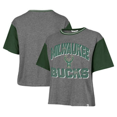 Milwaukee Bucks '47 Women's Rise Clubhouse Ziggy Color Block T-Shirt New