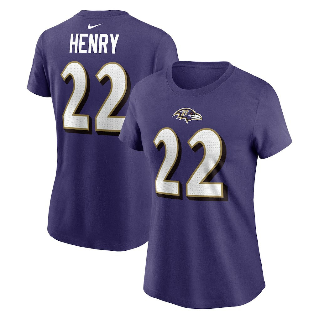 Baltimore Ravens Nike Derrick Henry  Women's Player Name & Number T-Shirt