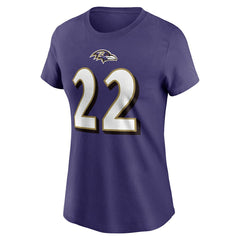 Baltimore Ravens Nike Derrick Henry  Women's Player Name & Number T-Shirt
