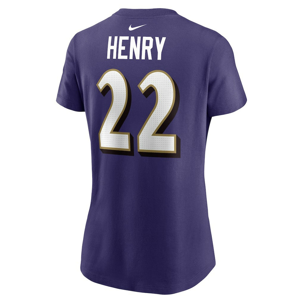 Baltimore Ravens Nike Derrick Henry  Women's Player Name & Number T-Shirt