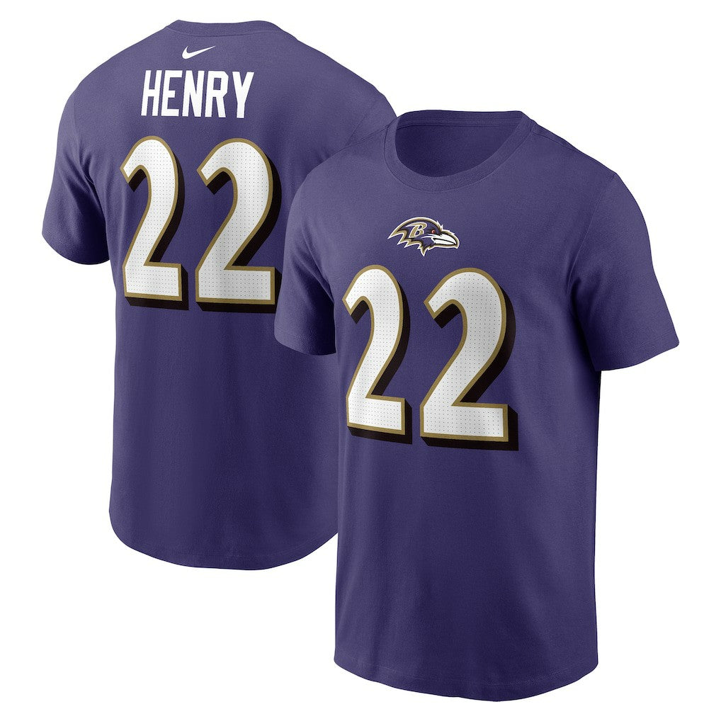 Baltimore Ravens Nike Derrick Henry  Player Name & Number T-Shirt