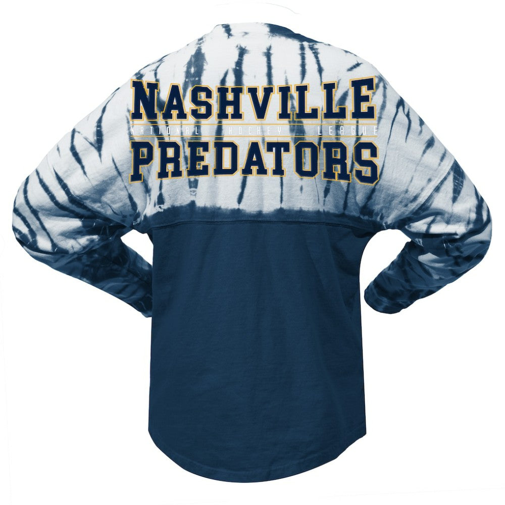 Nashville Predators Spirit Jersey Unisex Crystal Half Dye Long Sleeve T-Shirt For Sale