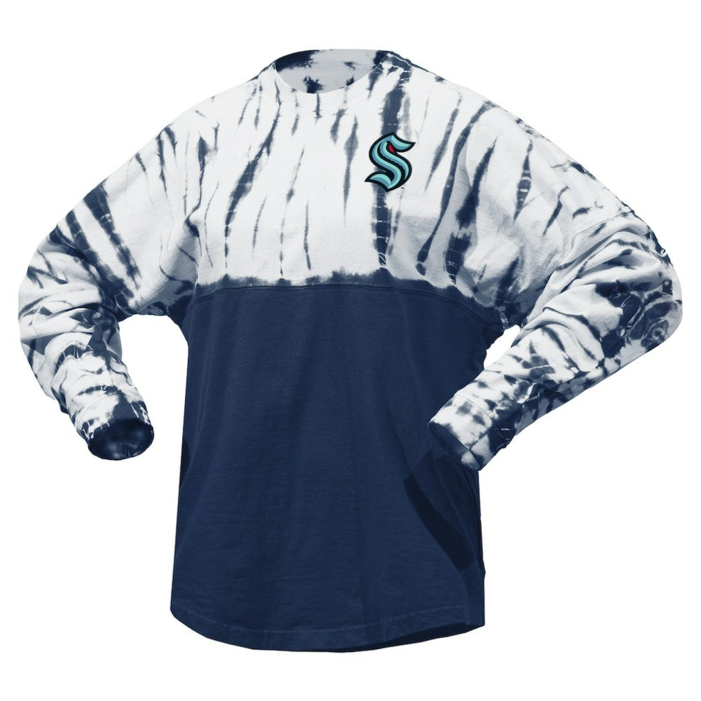 Seattle Kraken Spirit Jersey Unisex Crystal Half Dye Long Sleeve T-Shirt Discount