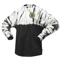 Boston Bruins Spirit Jersey Unisex Crystal Half Dye Long Sleeve T-Shirt On Sale