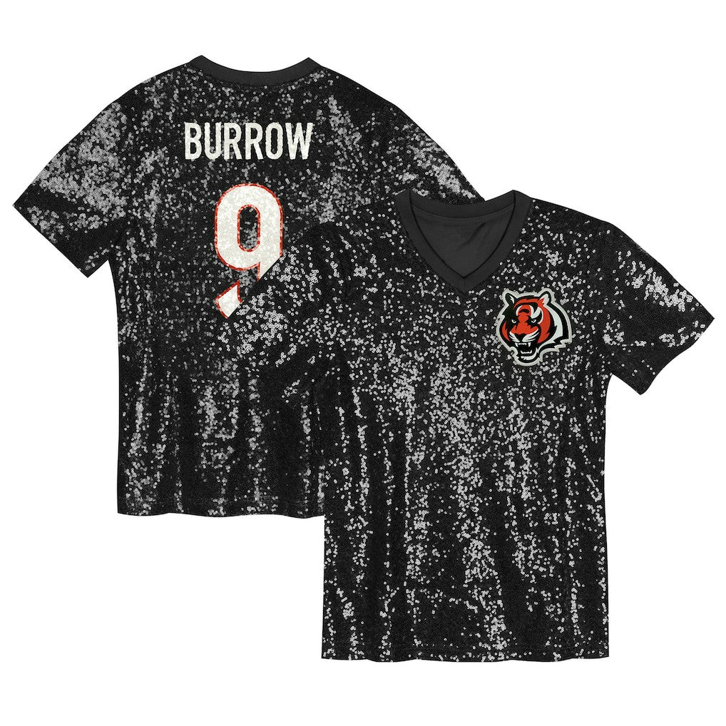 Cincinnati Bengals  Joe Burrow  Women's Player Name & Number V-Neck Fashion Jersey