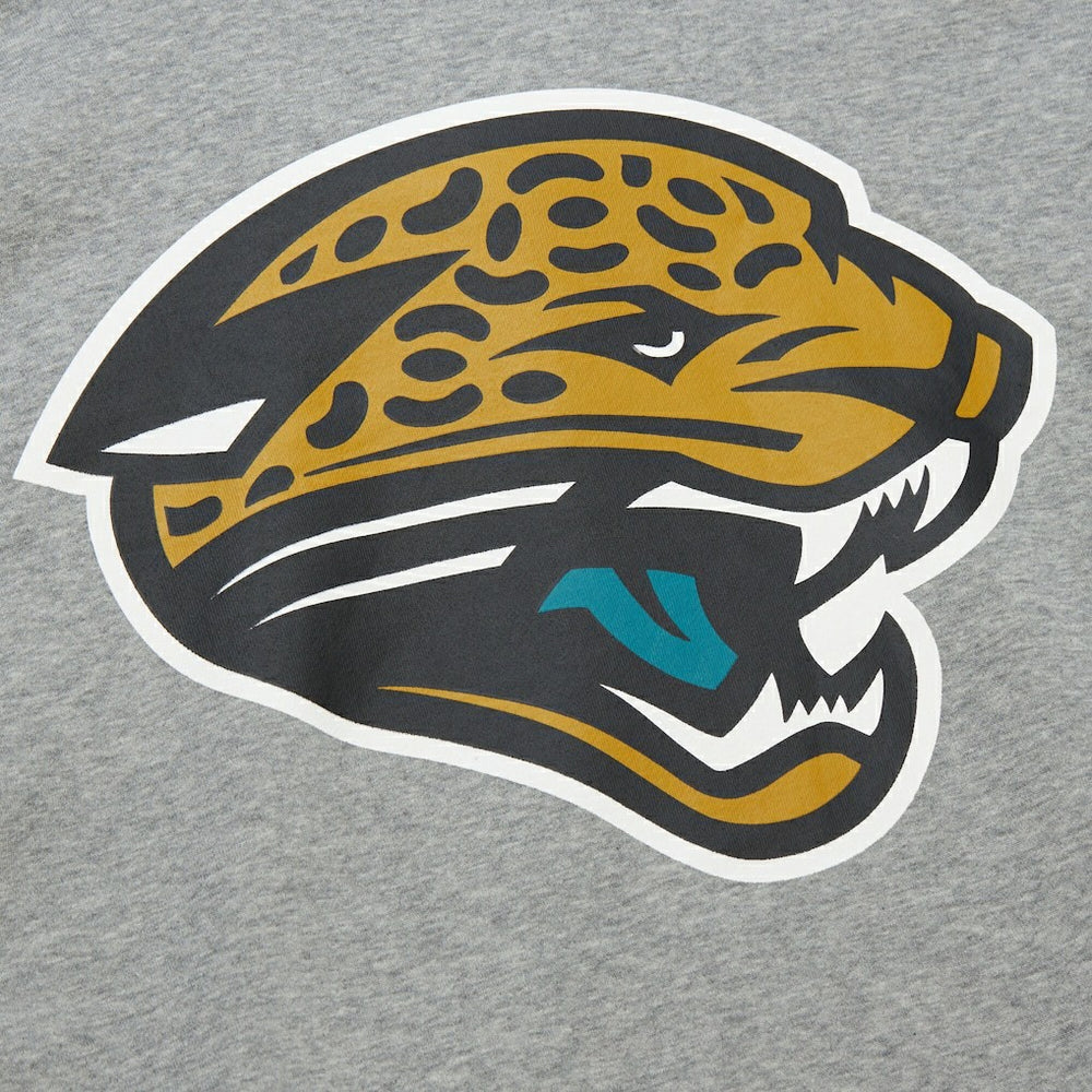 Jacksonville Jaguars Mitchell & Ness All Over 4.0 Vintage Logo Pullover Sweatshirt