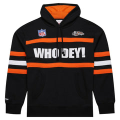 Cincinnati Bengals  Vintage Logo Head Coach Fleece Pullover Hoodie