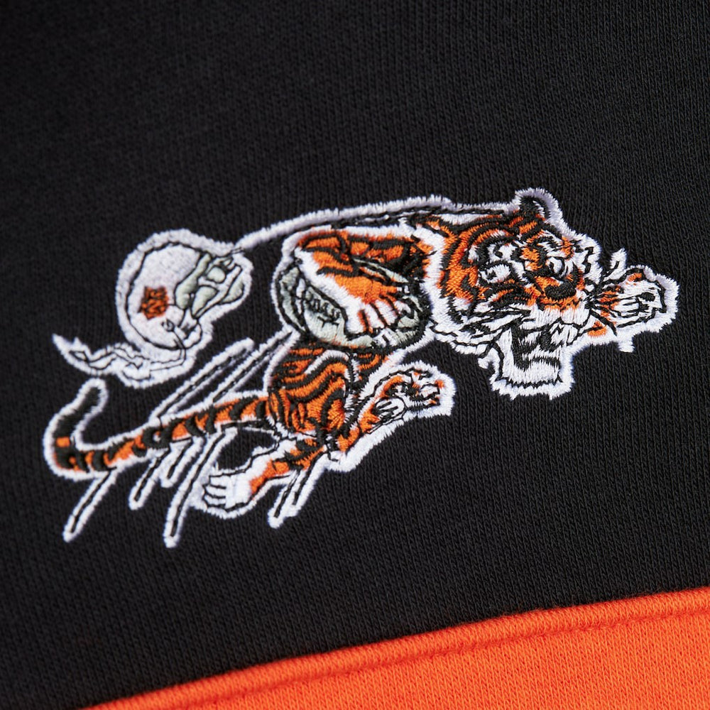 Cincinnati Bengals  Vintage Logo Head Coach Fleece Pullover Hoodie