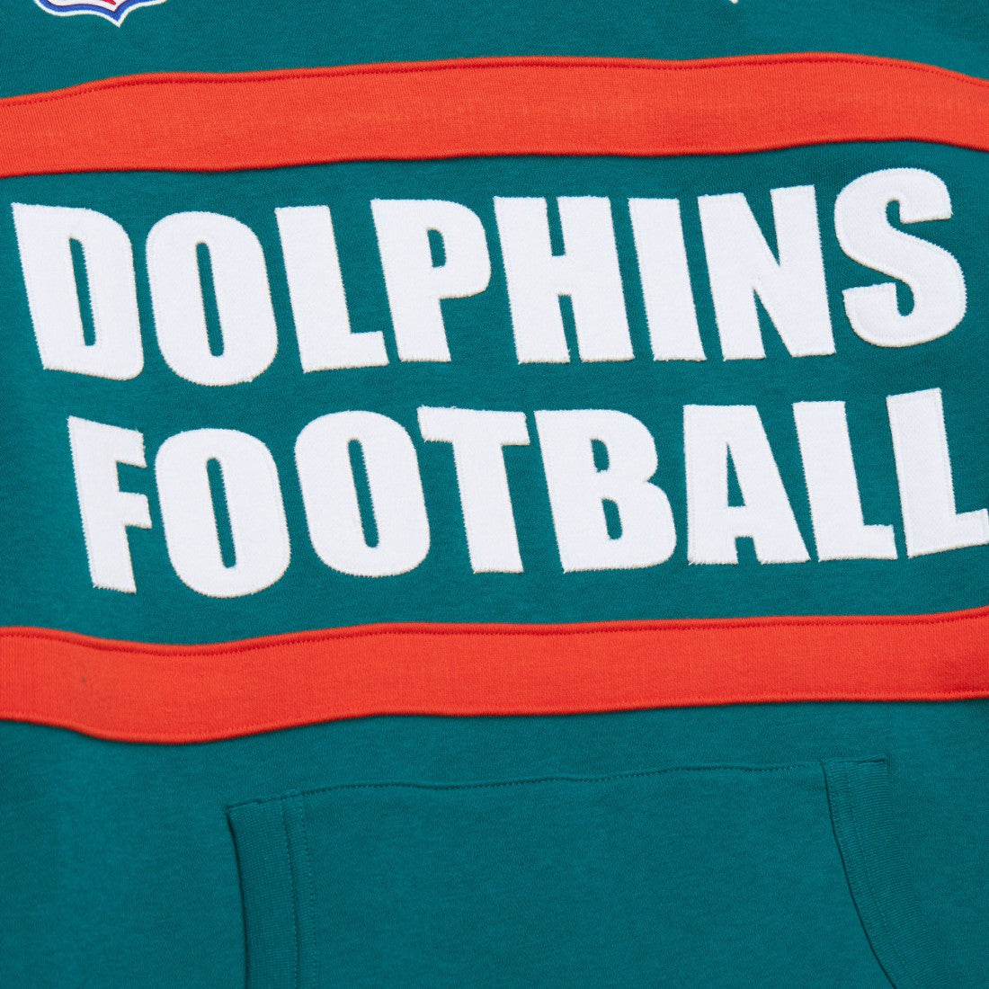 Miami Dolphins  Vintage Logo Head Coach Fleece Pullover Hoodie