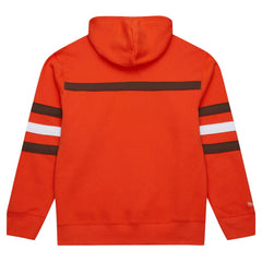 Cleveland Browns  Vintage Logo Head Coach Fleece Pullover Hoodie