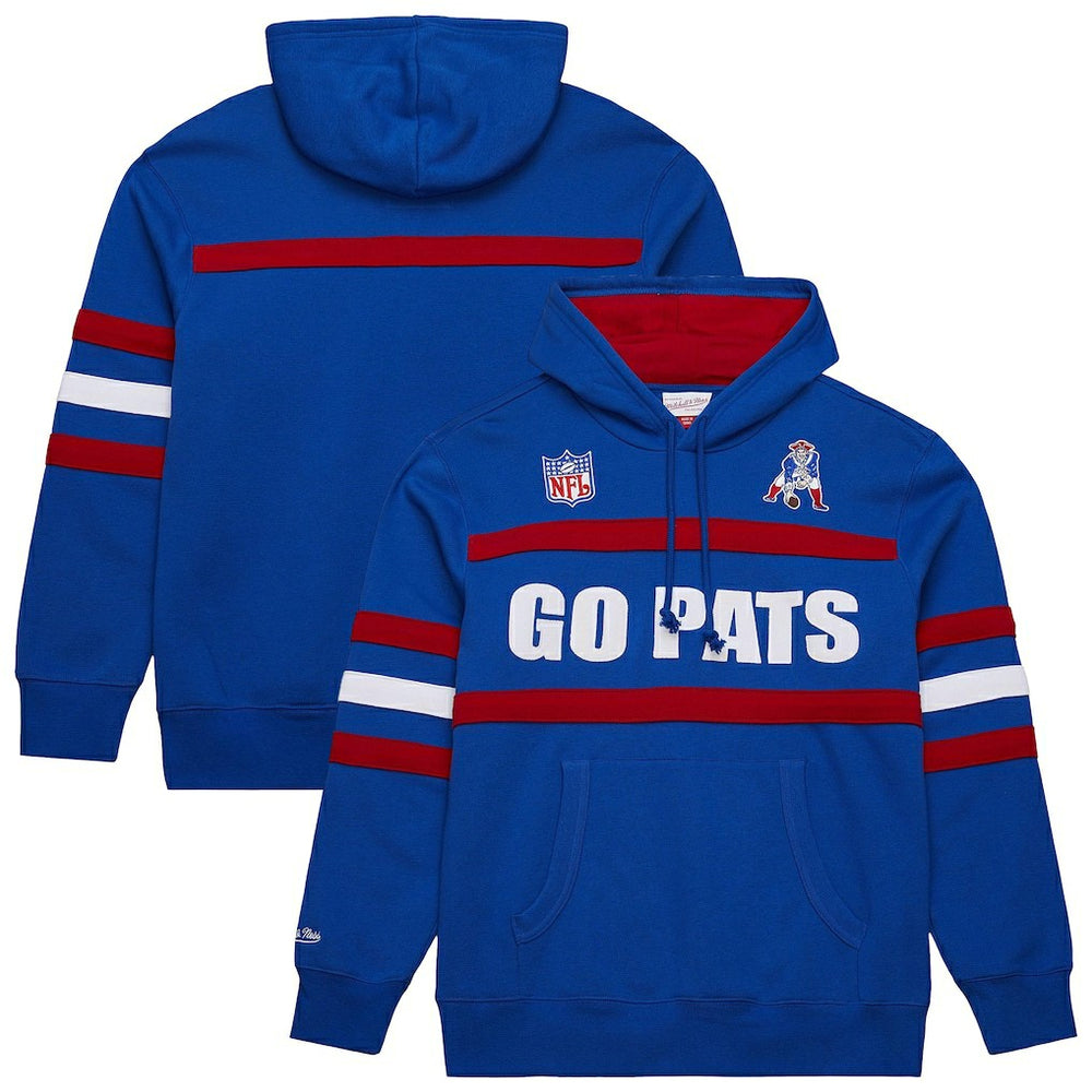 New England Patriots  Vintage Logo Head Coach Fleece Pullover Hoodie