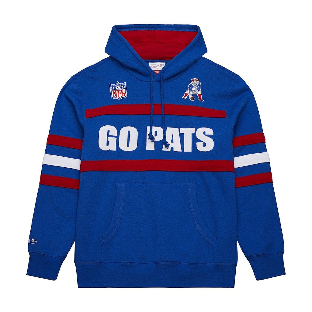 New England Patriots  Vintage Logo Head Coach Fleece Pullover Hoodie